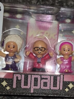RUPAUL Little People Collector Pack Figurines Drag Queen Doll Fisher Price NIB